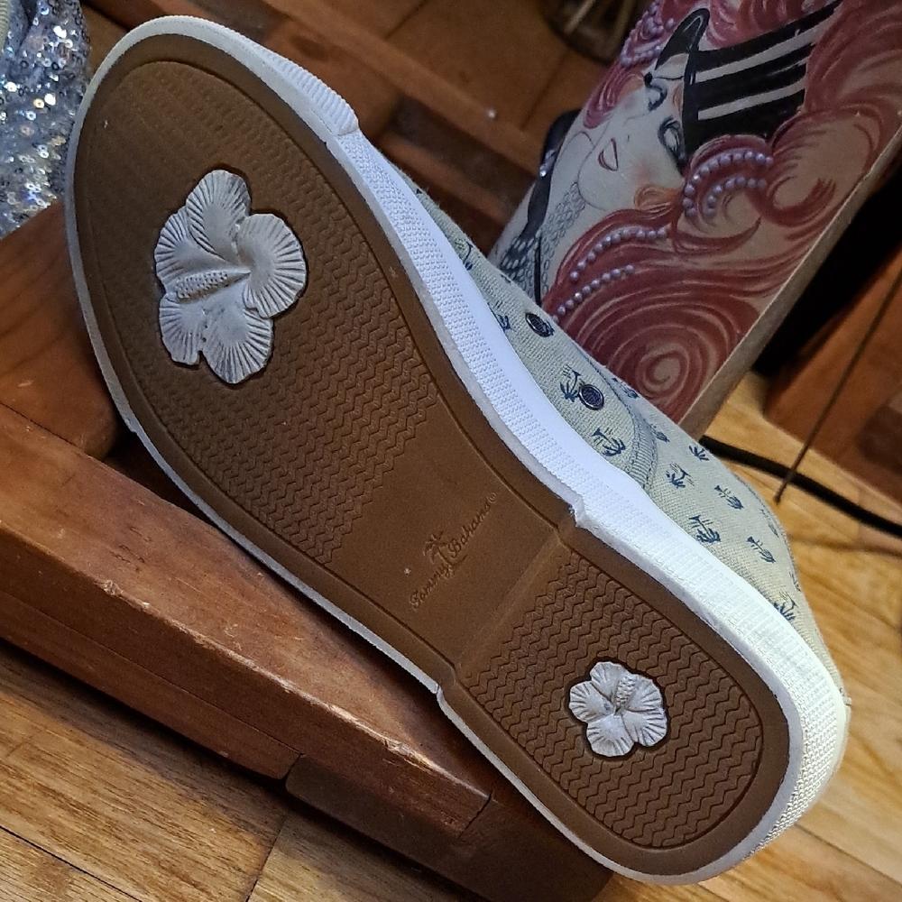 Tommy Bahamas Coconut Point Canvas Sneakers. Men's Size 9. - Picture 5 of 11